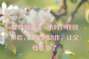 宠物狗丢失48小时，找回来后，宝宝的动作，让父母看哭了