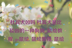 杜宾犬凶吗 杜宾犬是比较凶的一种狗狗_鼠绘教程, ps鼠绘, 鼠绘教程, 鼠绘