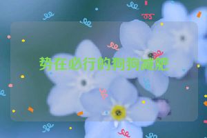势在必行的狗狗减肥