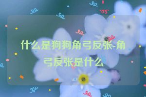 什么是狗狗角弓反张-角弓反张是什么