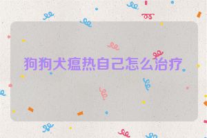 狗狗犬瘟热自己怎么治疗