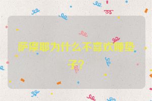 萨摩耶为什么不喜欢睡垫子？