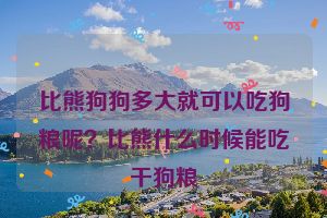 比熊狗狗多大就可以吃狗粮呢？比熊什么时候能吃干狗粮