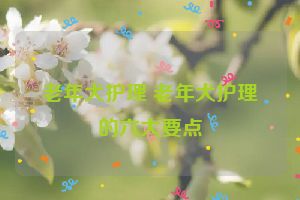 老年犬护理 老年犬护理的六大要点