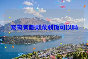 宠物狗喂剩菜剩饭可以吗