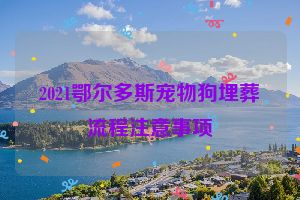 2021鄂尔多斯宠物狗埋葬流程注意事项